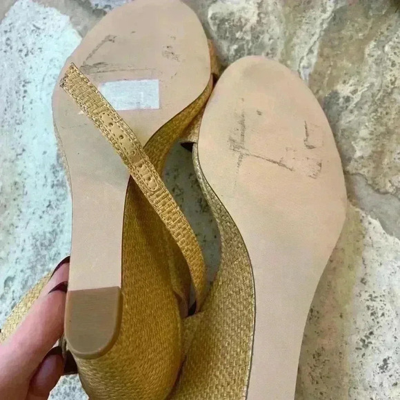 New NORDSTROM RACK Carrie Wedge Sandal in Tan - Picture 4 of 4